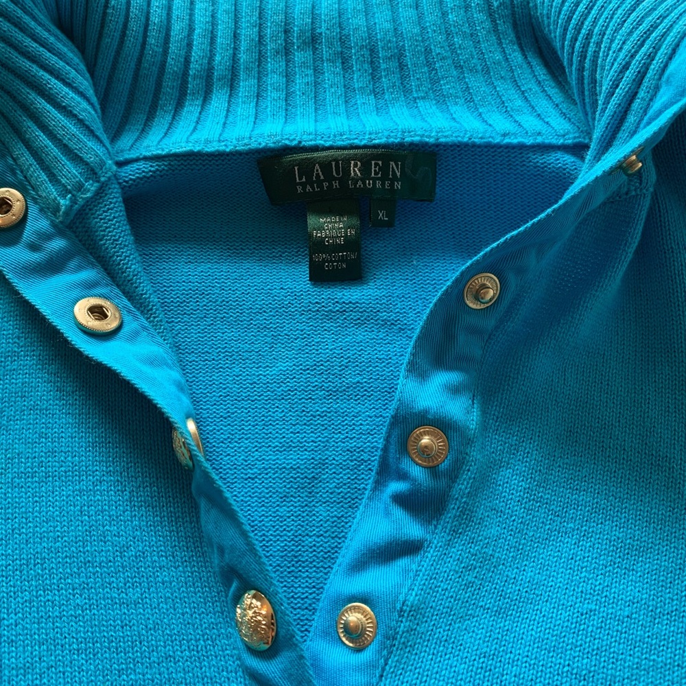 Beautiful bright blue Ralph Lauren sweater